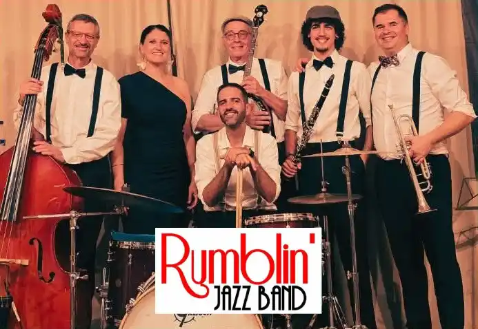 Bandas de jazz en Barcelona actuando en eventos, pasacalles y bodas con música de swing y jazz tradicional.